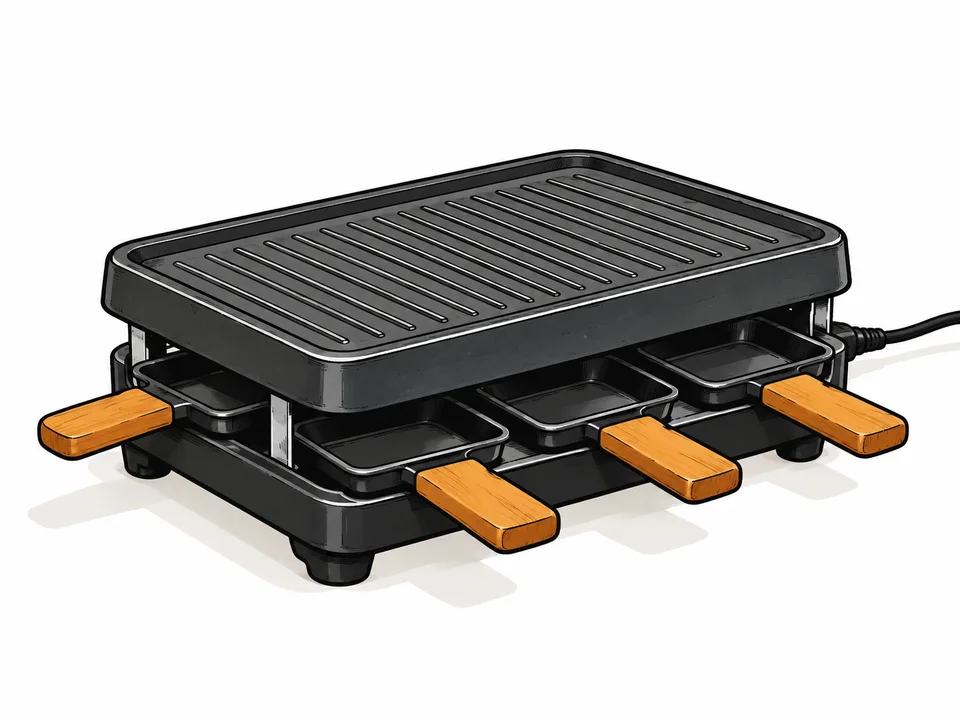 Illustration de l’exemple : Appareil à raclette à prêter